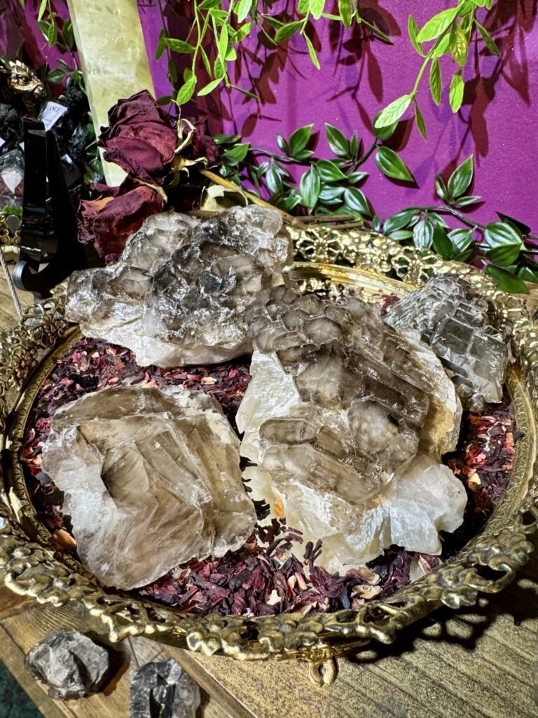 Elestial smoky quartz 