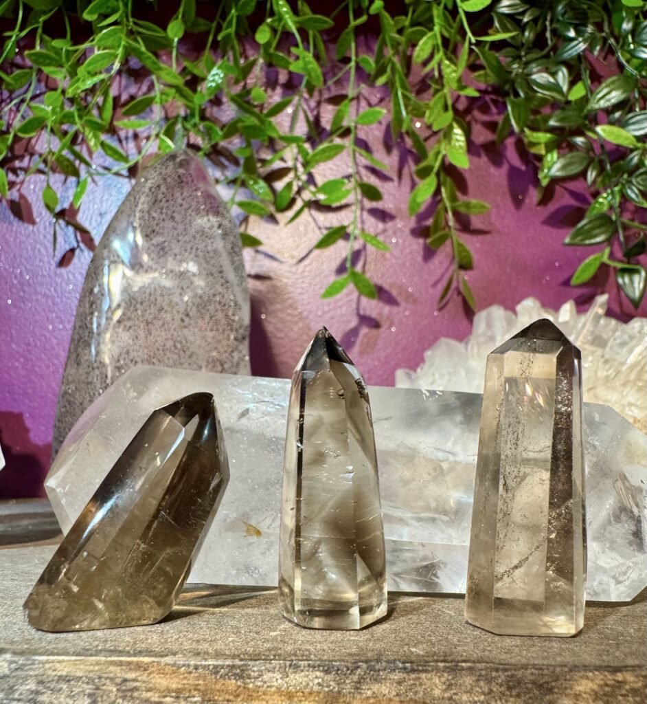 smoky quartz towers